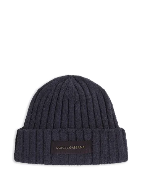 Dolce & Gabbana rib-knit hat Blue GX64KTJGMLK