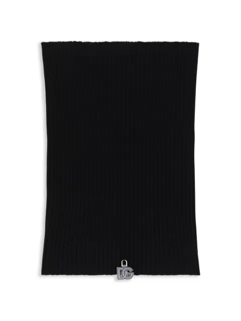 Dolce & Gabbana rib-knit neck warmer Blue GX51KTJDVLR