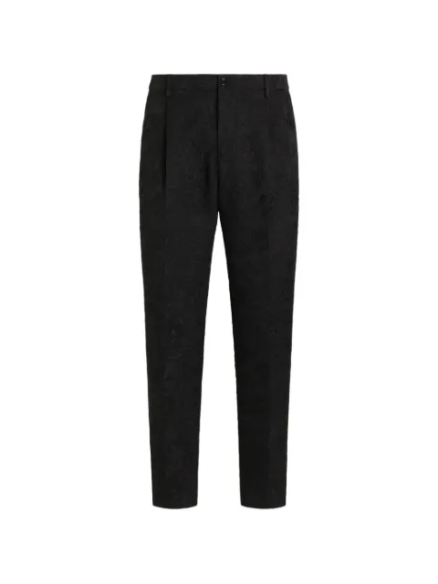 Dolce & Gabbana brocade trousers Black GW0NETHJMRF