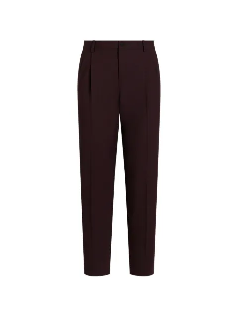 Dolce & Gabbana virgin wool trousers Purple GW0NETFUBG5