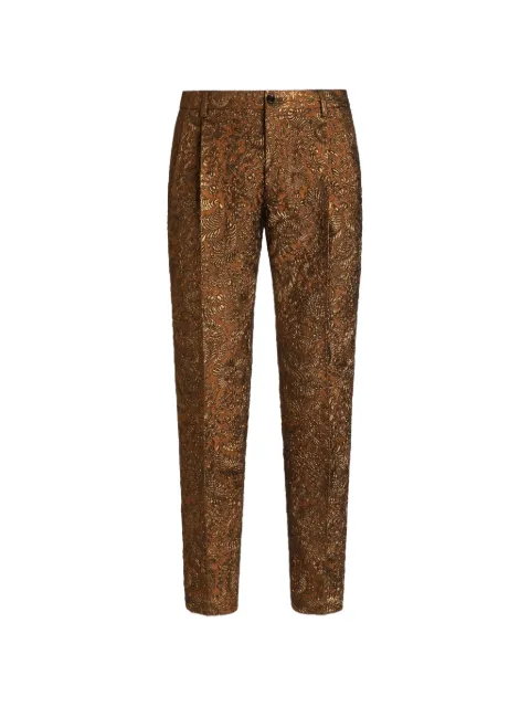 Dolce & Gabbana brocade trousers Brown GW0NETFJZAN