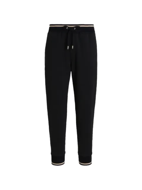 Dolce & Gabbana cotton jogging trousers with embroidery Blue GVS2HZG7P9L