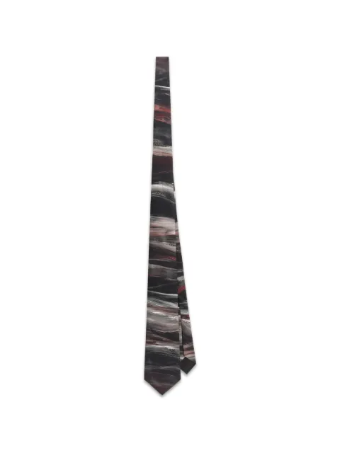 Dolce & Gabbana abstract-print silk tie Black GT147EG0TJJ