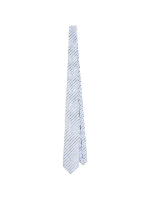 Dolce & Gabbana striped poplin tie Blue GT147EFR53U