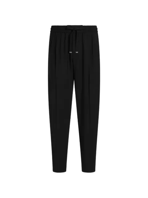 Dolce & Gabbana wool gabardine jogging trousers Black GP26FZFUBG4