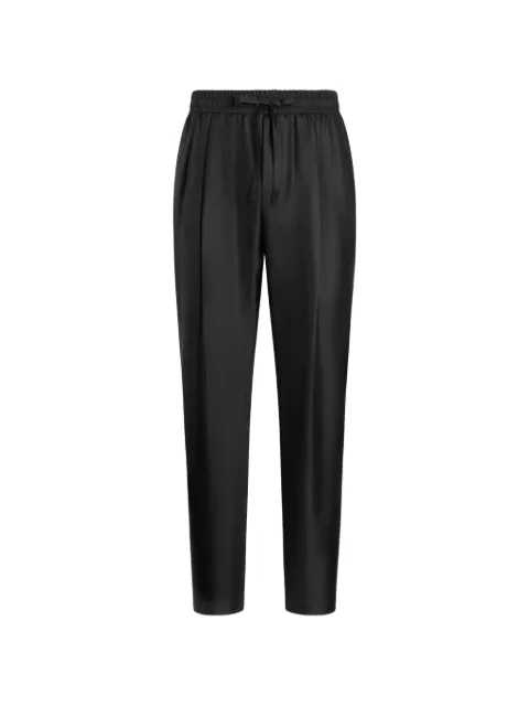 Dolce & Gabbana silk twill jogging trousers Black GP12QZFU1XB