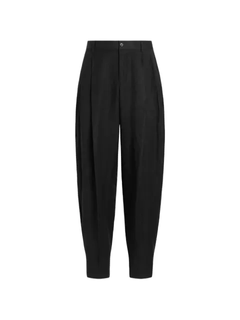 Dolce & Gabbana linen trousers Black GP10DTFUTDV