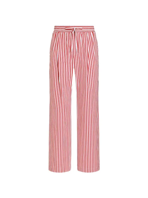 Dolce & Gabbana striped poplin trousers Red GP077TFR54A