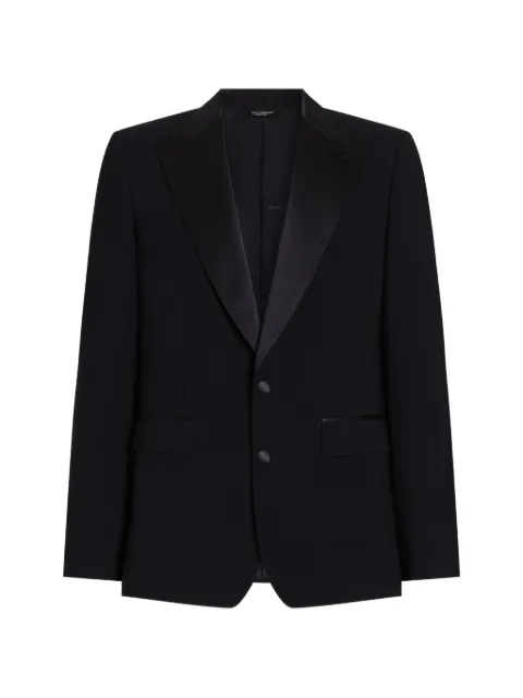 Dolce & Gabbana single-breasted two-piece wool tuxedo suit Blue GK05ZTFUBG5B0665