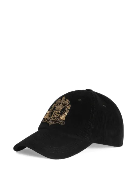 Dolce & Gabbana corduroy baseball hat Black GH954ZFUWFM