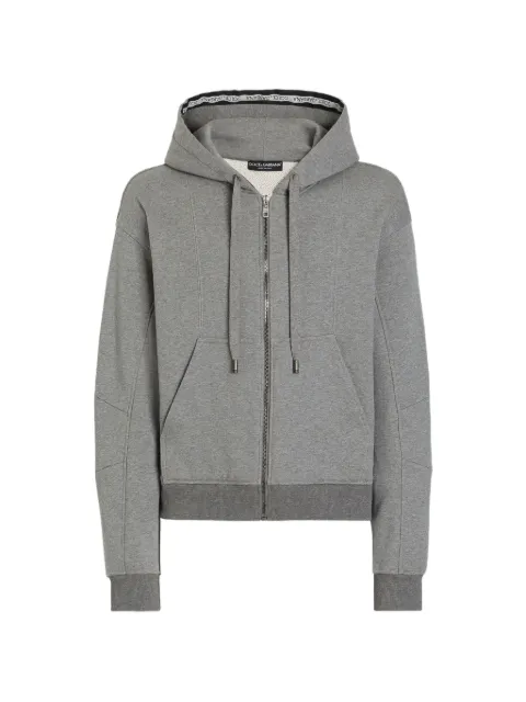 Dolce & Gabbana cotton hooded sweatshirt Grey G9CIRTHU7ME
