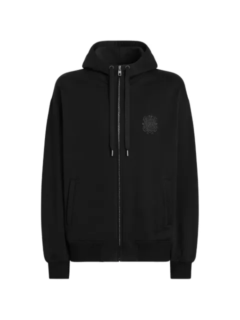 Dolce & Gabbana cotton hooded sweatshirt Black G9CIQZHU7P4