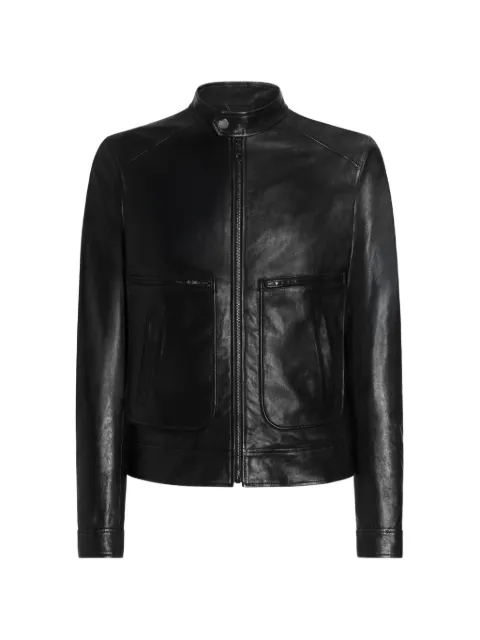 Dolce & Gabbana nappa leather jacket Black G9CFVLHUL1V