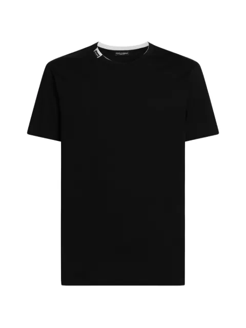 Dolce & Gabbana cotton jersey T-shirt Black G8TW5TFU7EQ