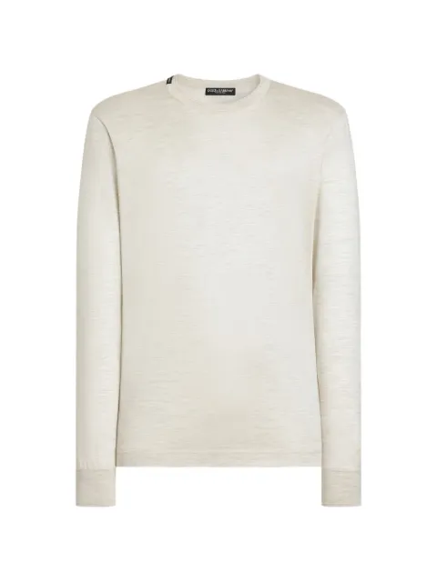 Dolce & Gabbana silk T-shirt Neutrals G8TM4TFU75F