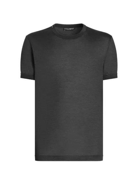 Dolce & Gabbana silk T-shirt Grey G8ST1TG7P0F