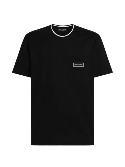 Dolce & Gabbana cotton T-shirt with logo Black G8RA2ZG7Q2P