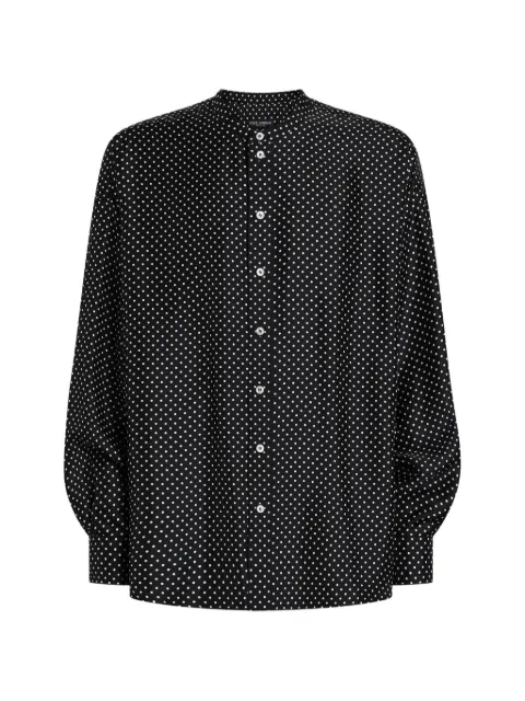 Dolce & Gabbana polka-dot silk shirt Black G5OS1TIS13O