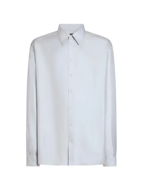 Dolce & Gabbana silk twill shirt Grey G5OE4TFU1XB