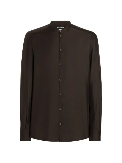 Dolce & Gabbana silk shirt Brown G5MZ2TGK525