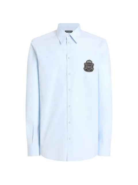 Dolce & Gabbana cotton poplin Martini shirt Blue G5ML1ZFU5WO