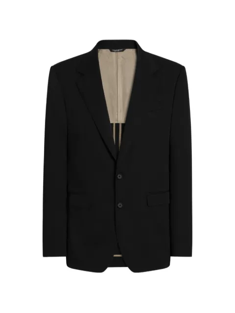 Dolce & Gabbana Taormina single-breasted jacket in technical wool Black G2XE0TFUZFG