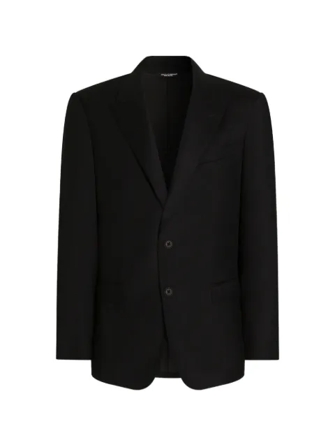 Dolce & Gabbana martini light single-breasted flannel jacket Black G2UN2TFUBG8