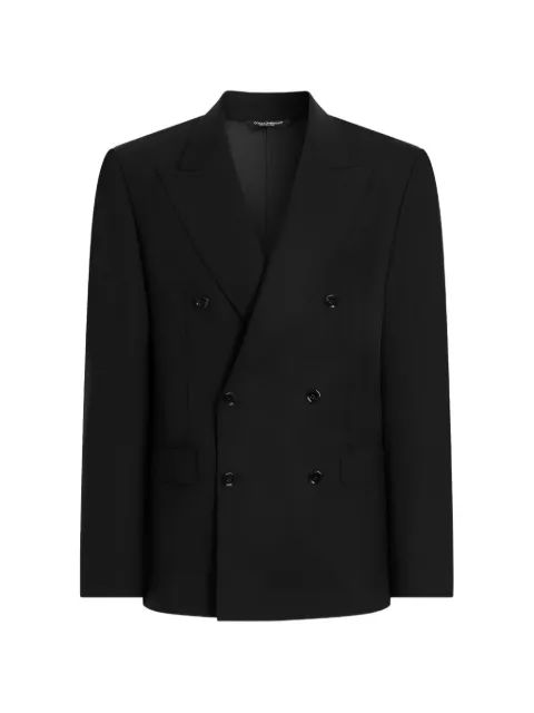 Dolce & Gabbana double-breasted blazer Black G2TV8TFUBG5