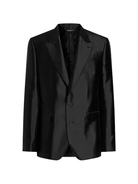 Dolce & Gabbana EXCLUSIVE Sicilia Light silk jacket Black G2TV4TFU1L6