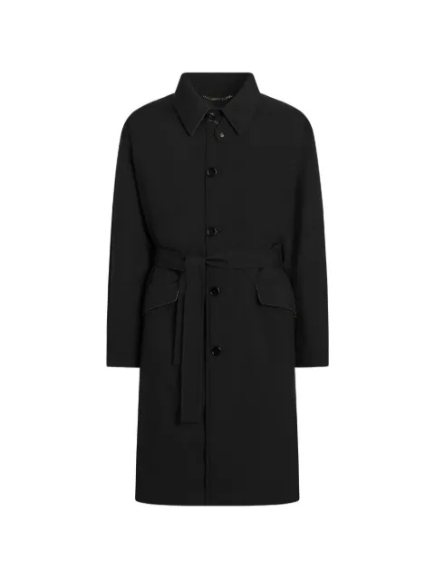 Dolce & Gabbana single-breasted nylon trench coat Black G059HTFUS35