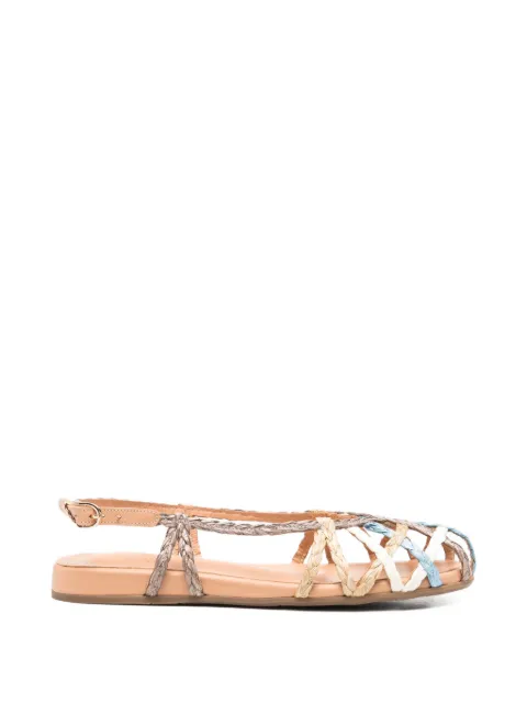 Ancient Greek Sandals braided raffia sandals Neutrals 126471114KARDIA