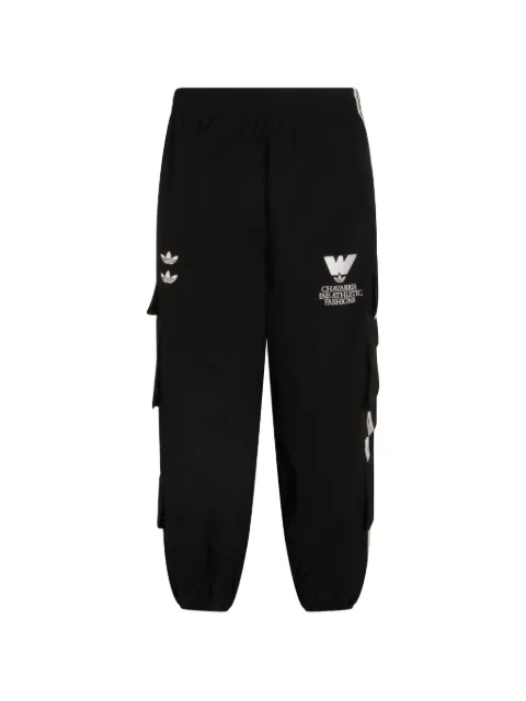 adidas x Adidas logo-print cargo pants Black KS6439
