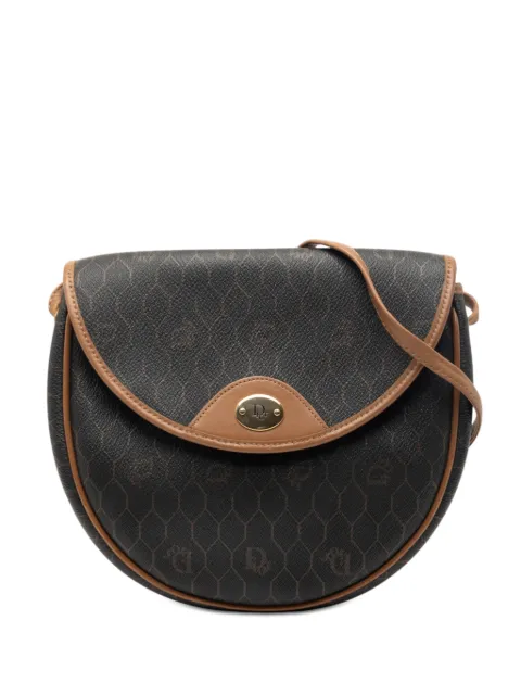 Christian Dior Pre-Owned 20th Century Honeycomb Coated Canvas crossbody bag Black D7VW2RH7ZRS9D63N