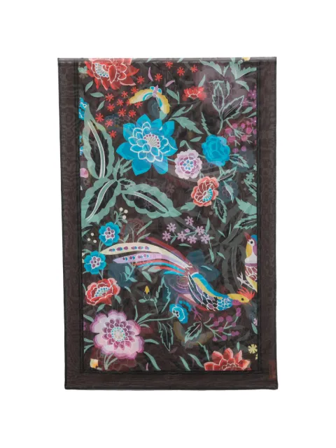 Missoni floral-print bird-motif scarf Brown SA67GEDA660