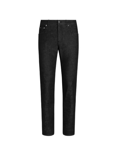 Dolce & Gabbana logo-plaque jeans Black GY07CZG8PL5