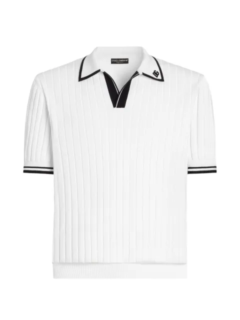 Dolce & Gabbana cotton polo shirt White GXZCMZJBCK8