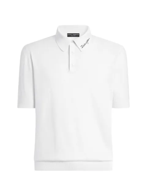 Dolce & Gabbana wool polo shirt Black GXZC0ZJDVLO