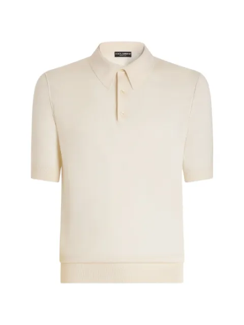 Dolce & Gabbana cashmere polo shirt White GXZ02TJBW1W