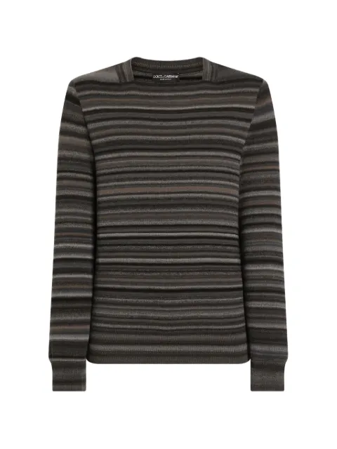 Dolce & Gabbana striped wool pullover Grey GXXCHTJDVL1