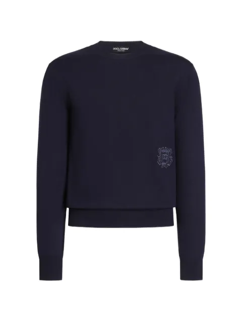 Dolce & Gabbana virgin-wool pullover Blue GXX24ZJGMLS