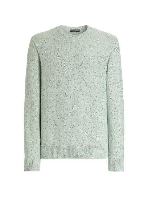 Dolce & Gabbana crew-neck sweater Green GXX02ZJGMKK