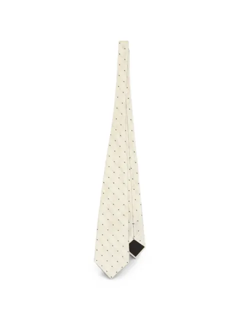 Dolce & Gabbana polka-dot jacquard tie Neutrals GT160EG0JTB