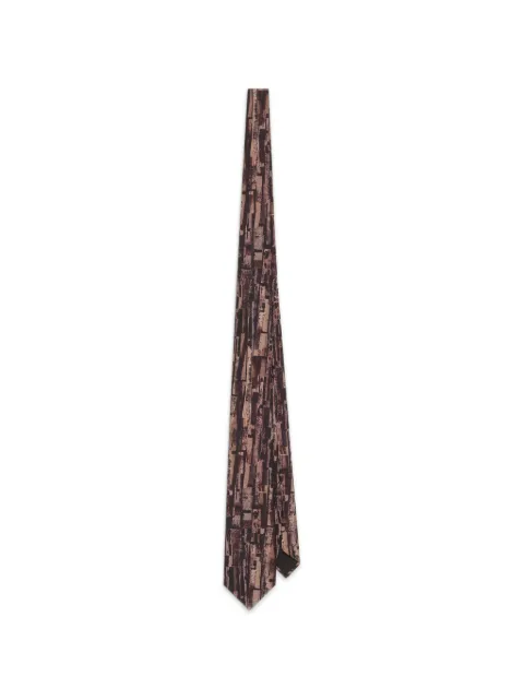 Dolce & Gabbana abstract-print twill tie Brown GT147EG0WW3