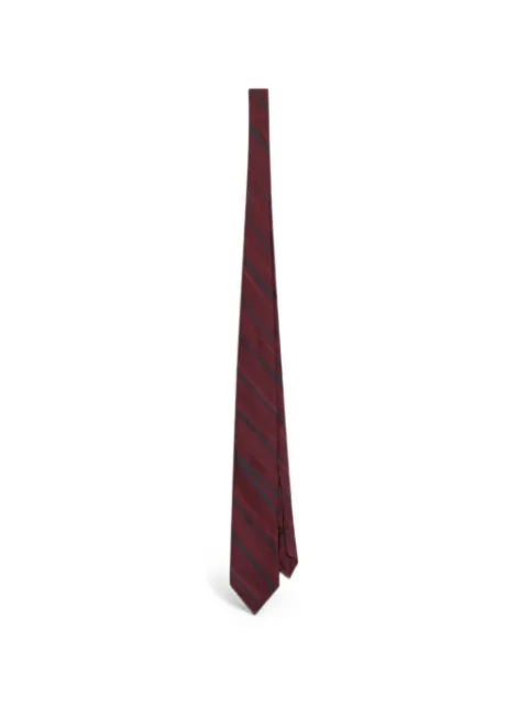 Dolce & Gabbana striped-print twill tie Red GT147EG0TKC