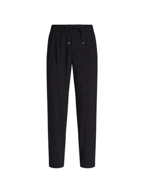 Dolce & Gabbana pinstripe wool jogging trousers Blue GP26FZFRBDQ