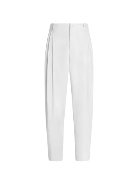 Dolce & Gabbana micro-rib trousers White GP25UTFUBG3