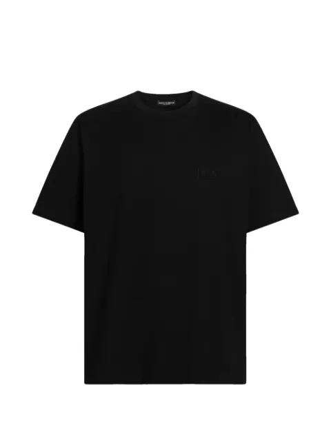Dolce & Gabbana cotton T-shirt with logo Black G8PN9ZG7P7V