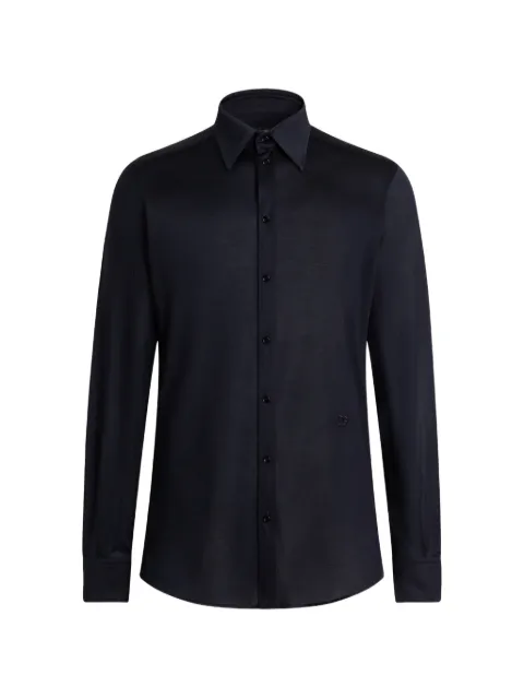 Dolce & Gabbana Martini silk jersey shirt Black G5OX5ZFU75F