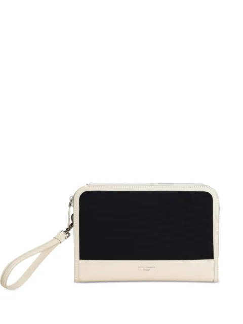 Dolce & Gabbana Atene cotton clutch bag White BM2528A0754