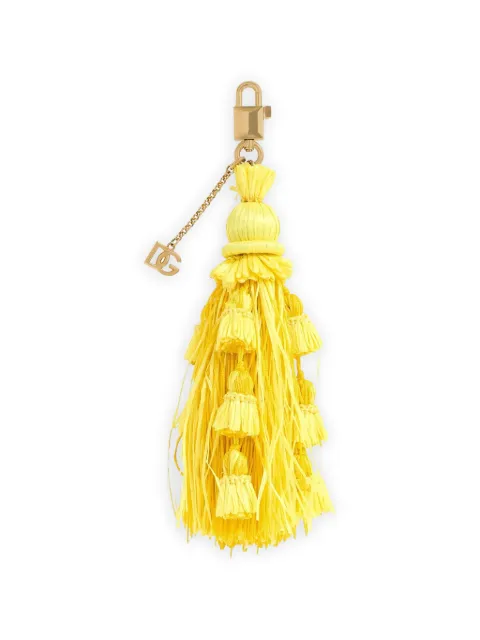 Dolce & Gabbana key ring with tassel Yellow BI3505A0808